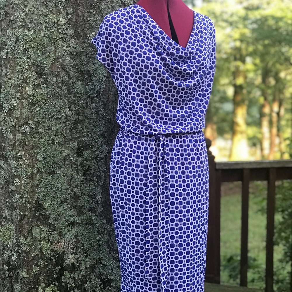 $98 Banana Republic blue knee length comfy dress